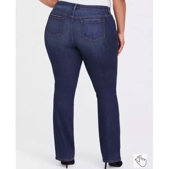 Torrid Size 20 2xl Slim Boot Cut Jean - Vintage Stretch Dark Wash - Picture 2 of 11